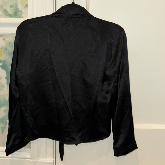 Reformation Basinger Silk Tie Collar Top size XS - Picture 5 of 6